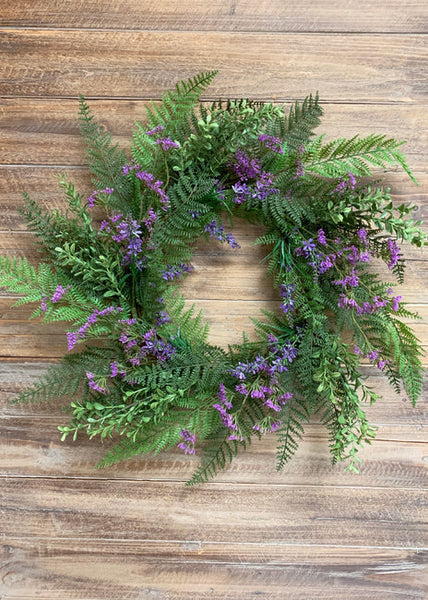 24" Lace Fern Wreath