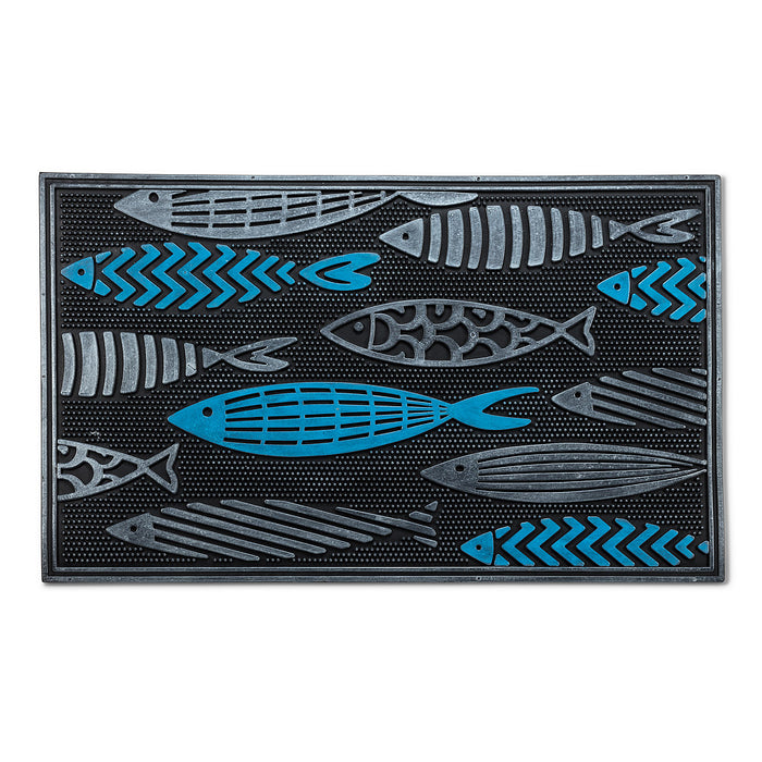 Fish School Rubber Doormat