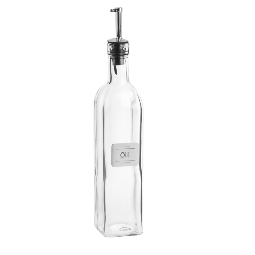 OIL BOTTLE WITH METAL PLATE