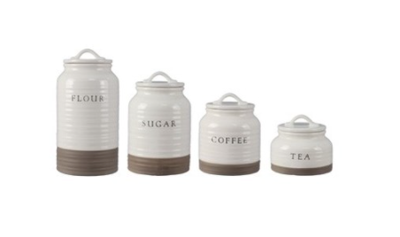 Ceramic Canister Set of 4