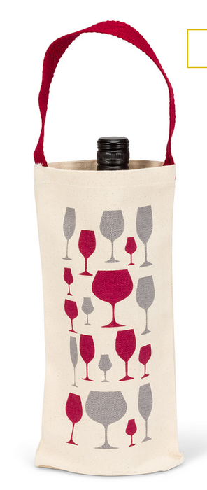 Wine Glasses Bottle Tote