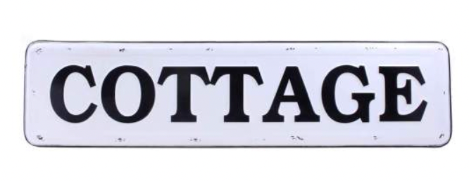 Sign - Metal Cottage