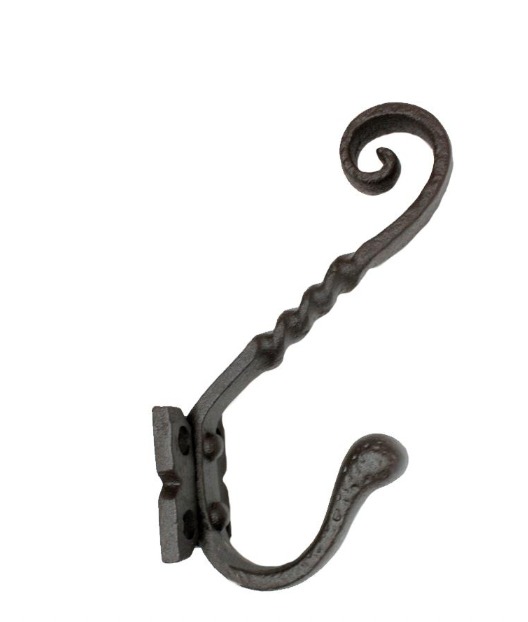 CAST IRON DOUBLE WALL HOOK