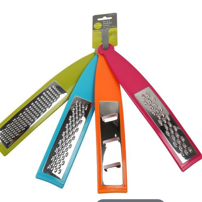 SET OF 4 HANDHELD GRATERS
