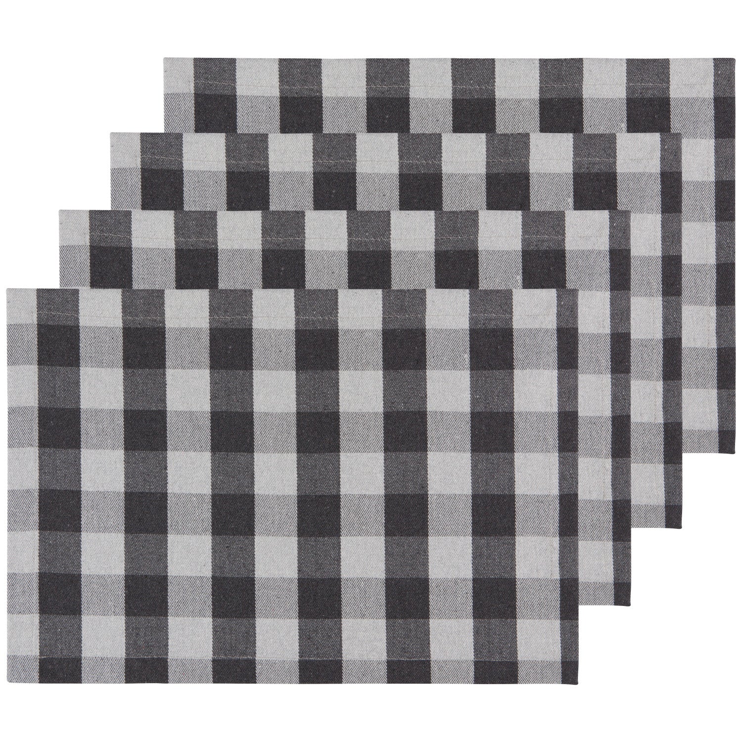 Charcoal Buffalo Check Placemats