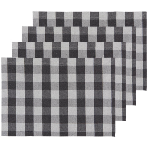 Charcoal Buffalo Check Placemats