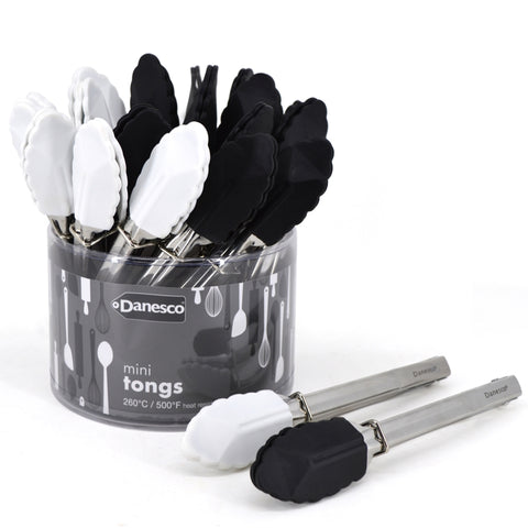 Mini Tongs Black/White