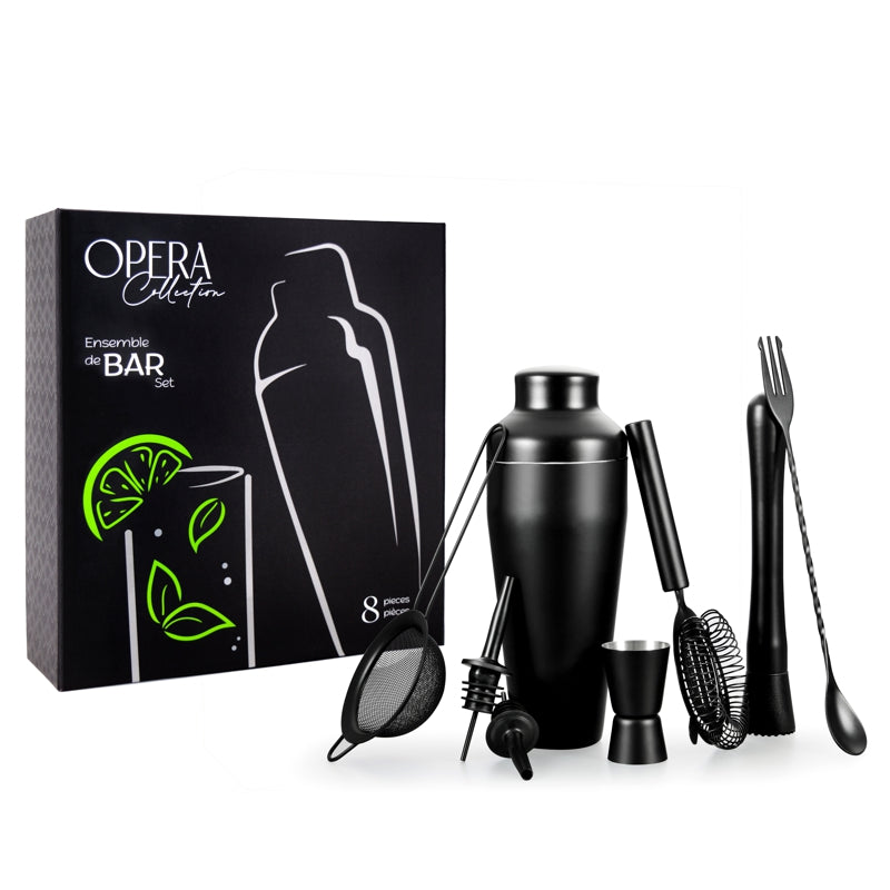 Opera Bartender 8Pc Set Black