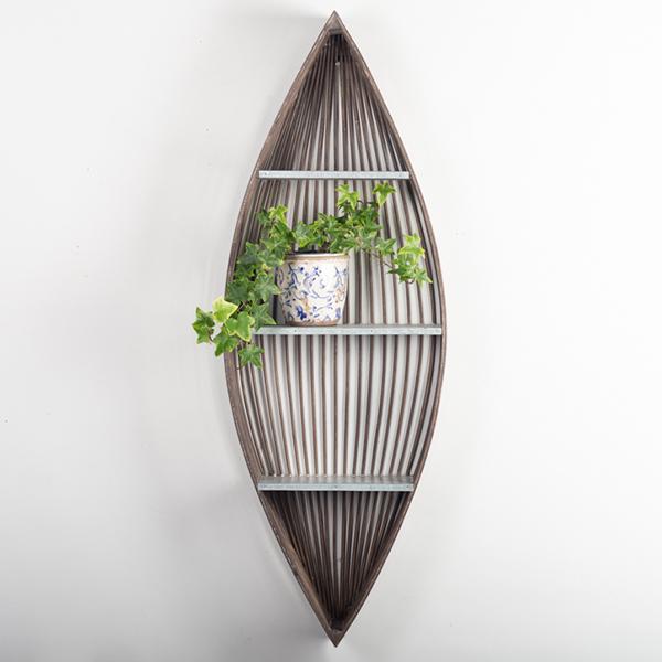 Wooden Boat Shelf