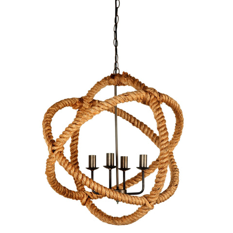 Amberg - Rope covered Hanging Light