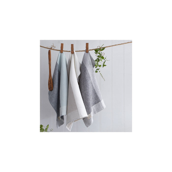 Two Tone Waffle Single Kitchen Towel Tan