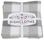 London Gray Check-it Dishcloths Set of 3