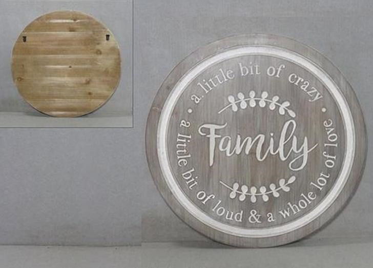"FAMILY" WOODEN WALL PLAQUE