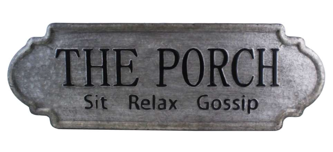 Metal Porch Sign