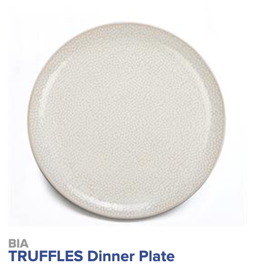 TRUFFLES Dishware - Cream
