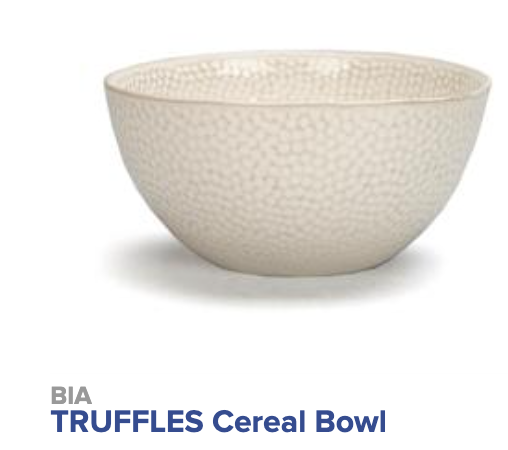TRUFFLES Dishware - Cream