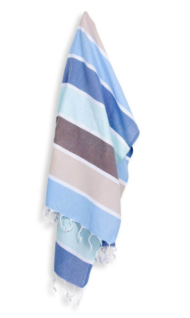 Turkish Towel - Thick Stripe - Water