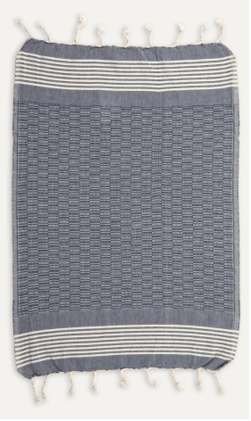 Hand Towel - Navy Textured