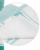 Aqua striped turkish towel