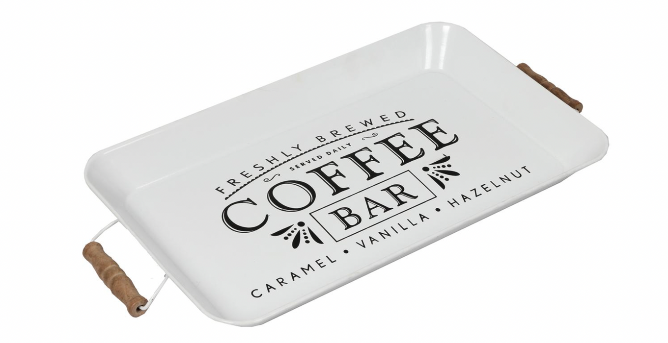 White Coffee Tray- Discounted