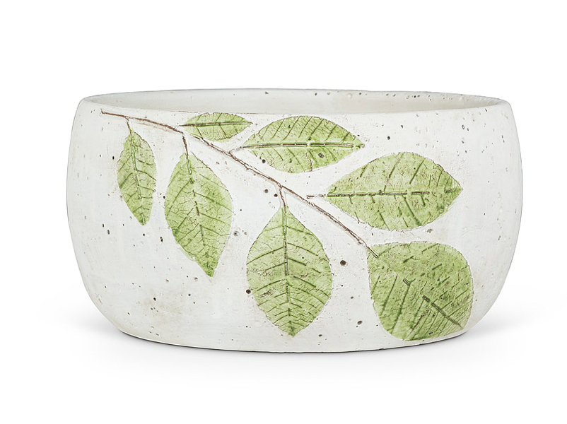 Round Low Leaf Planter