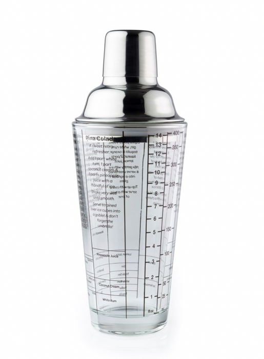 Cocktail Shaker Glass/ S/S 400ml/ 14 fl oz