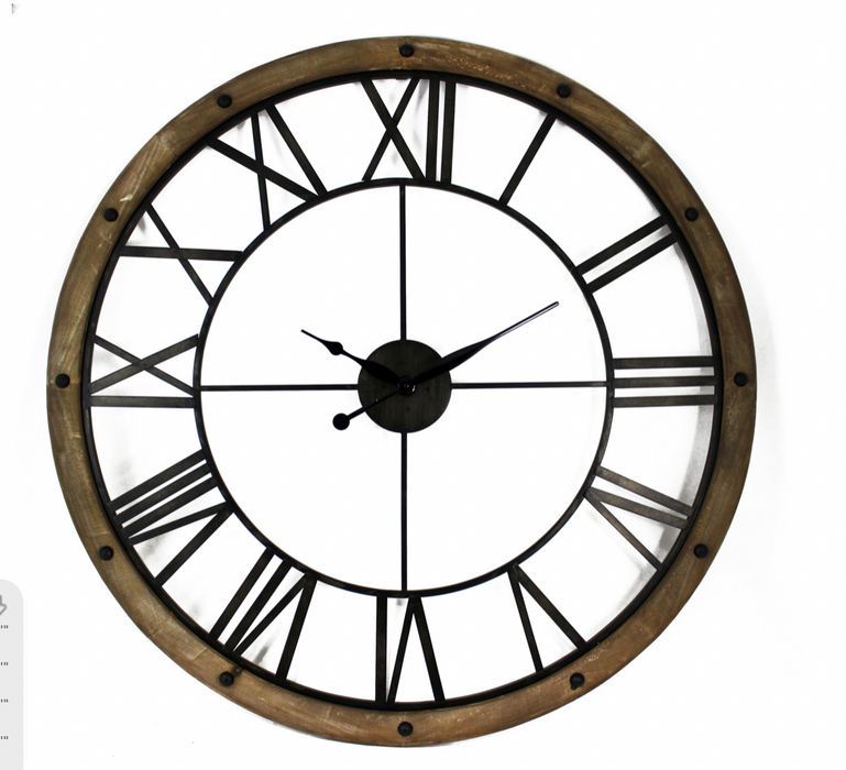 Wood Clock 38"