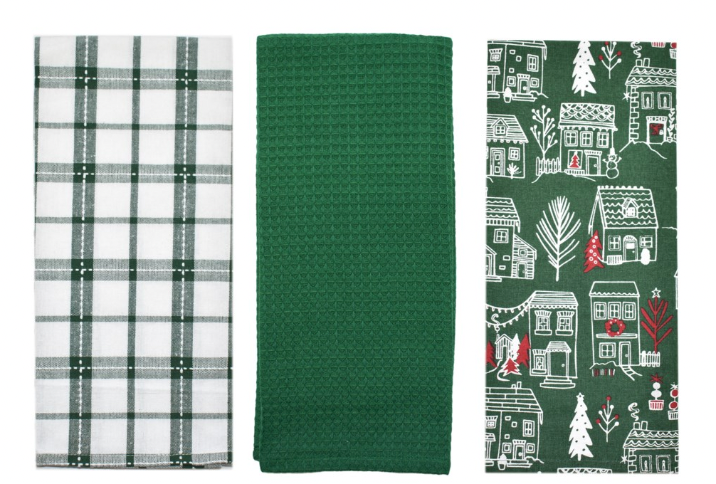 Tea Towel - Green Winter 18x28"