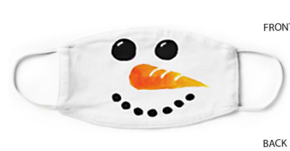 Washable Kid Mask-Snowman