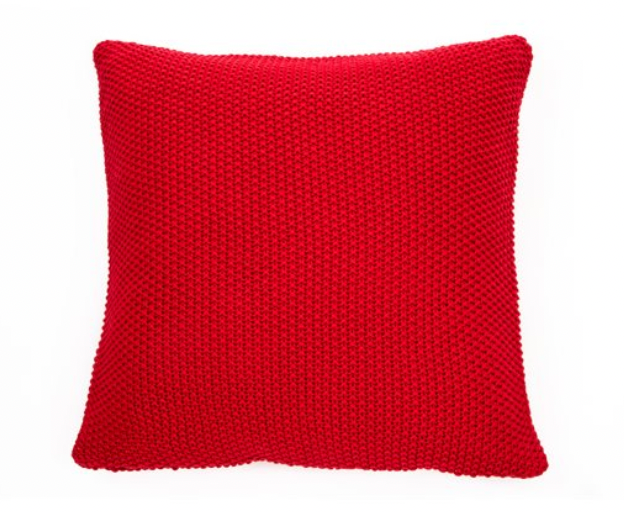 CHERRY KNITTED RED Pillow