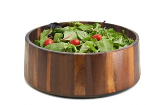 Dark Acacia Salad Bowl