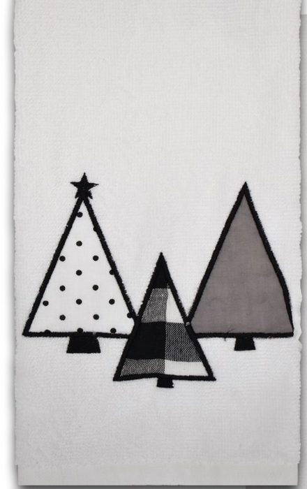 Copy of Hand Towel Set of 2 - Trees White