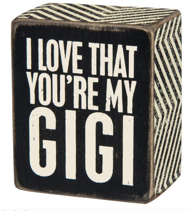 BOX SIGN - Gigi