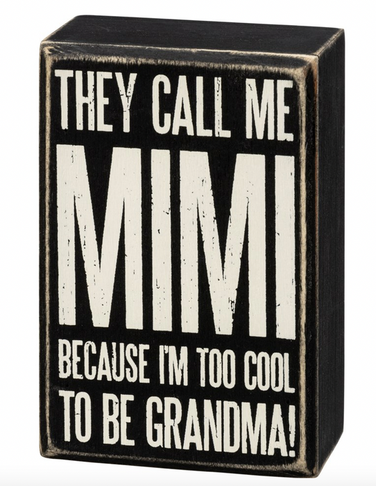 BOX SIGN - CALL ME MIMI