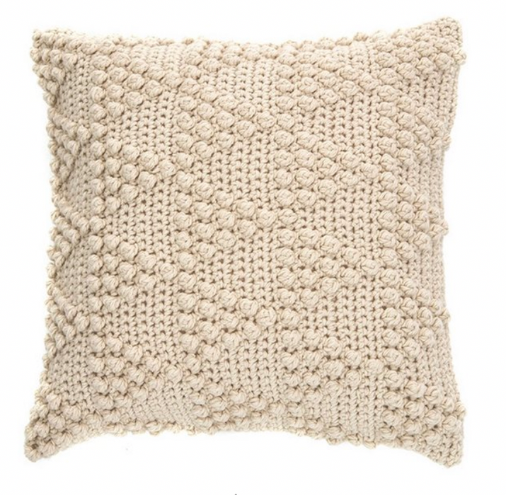 BUBBLE KNITTED Cream PILLOW