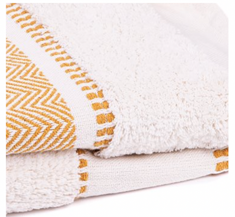 ORO IVORY AND MUSTARD THROW