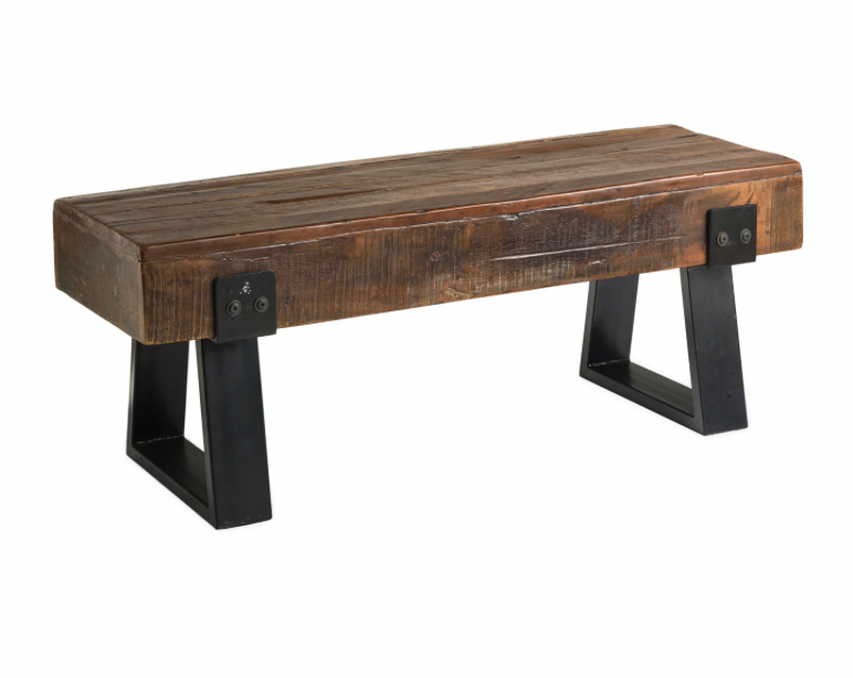 Indoor/Outdoor Reclaimed Wood Bench