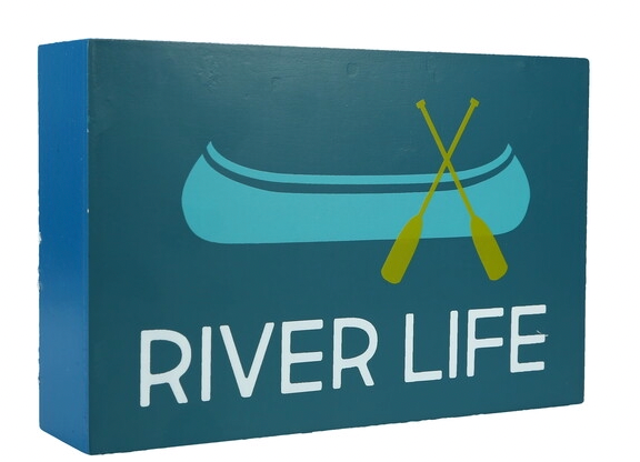 River Life - 6"x4" MDF Plaque