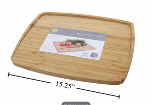 Bamboo Cutting Board 15" Slope