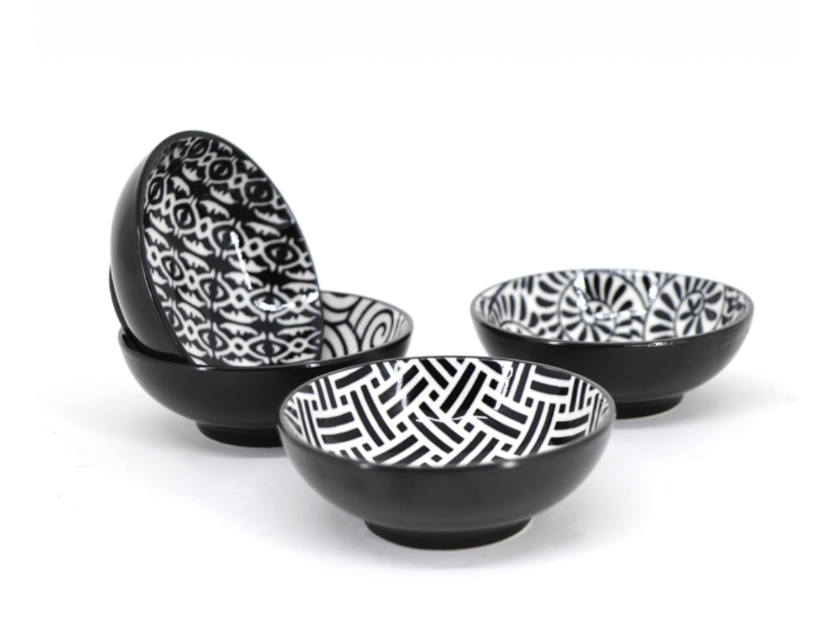 Assorted Dip Bowls -Black