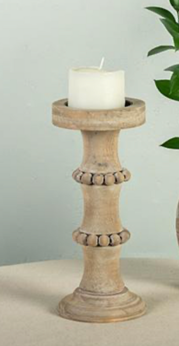 Column Wood Candle Holder