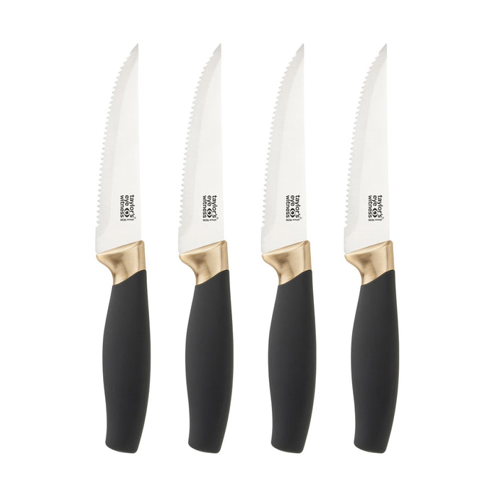 4 pc Steak Knife set - Silver tip