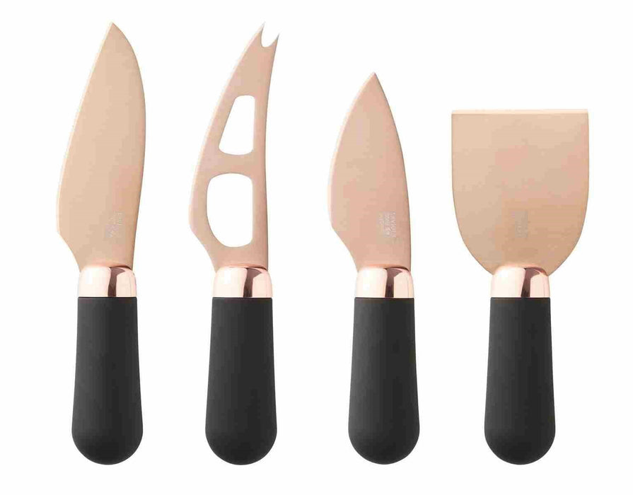 4pc Brooklyn Cheese Knife - Rose Gold Tip