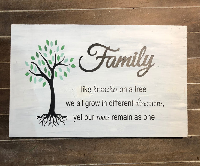 Sign - Family Tree 19x12"