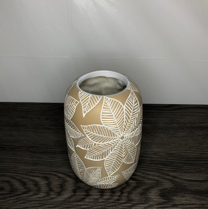 Mini Resin Vase - Taupe - Lg