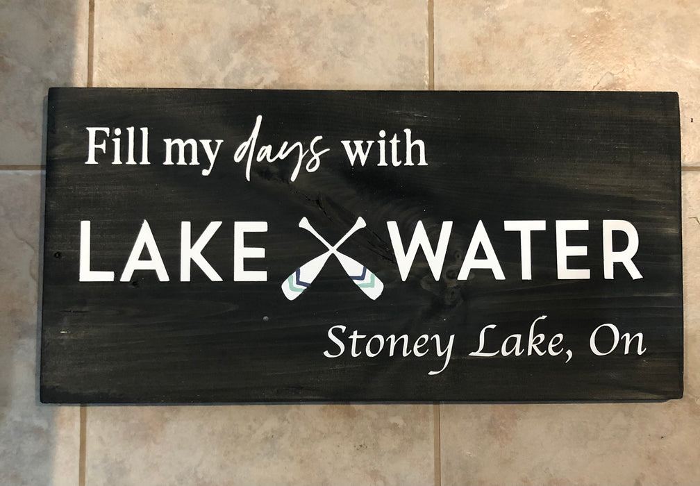 Sign - LAKE WATER