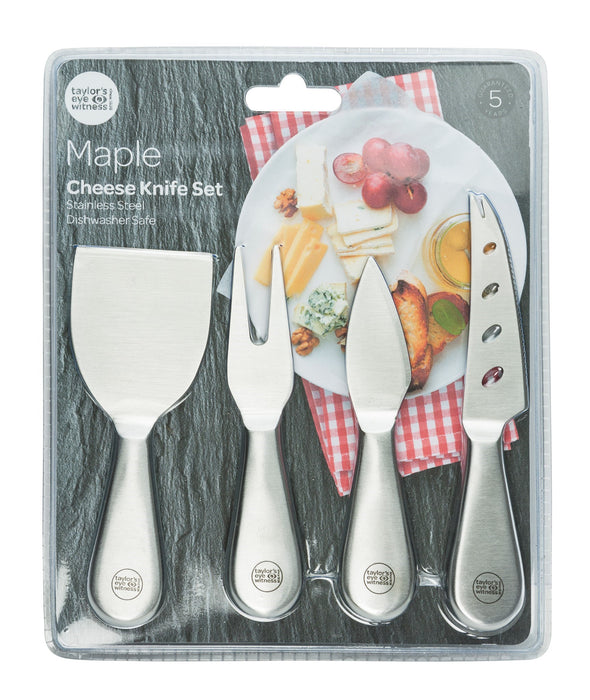 Cheese Knife 4 Piece Set, Stainless Steal